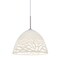 Besa Lighting Kiev Cord Pendant, White, Satin Nickel, 1x9W LED 1JT-KIEVWH-LED-SN - alternate 1